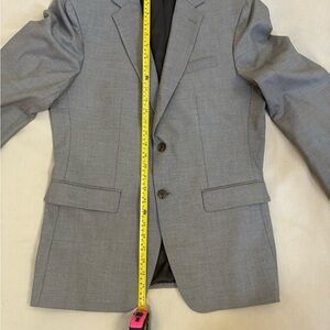 Banana Republic Light Gray/Tan Two Button Men's Blazer